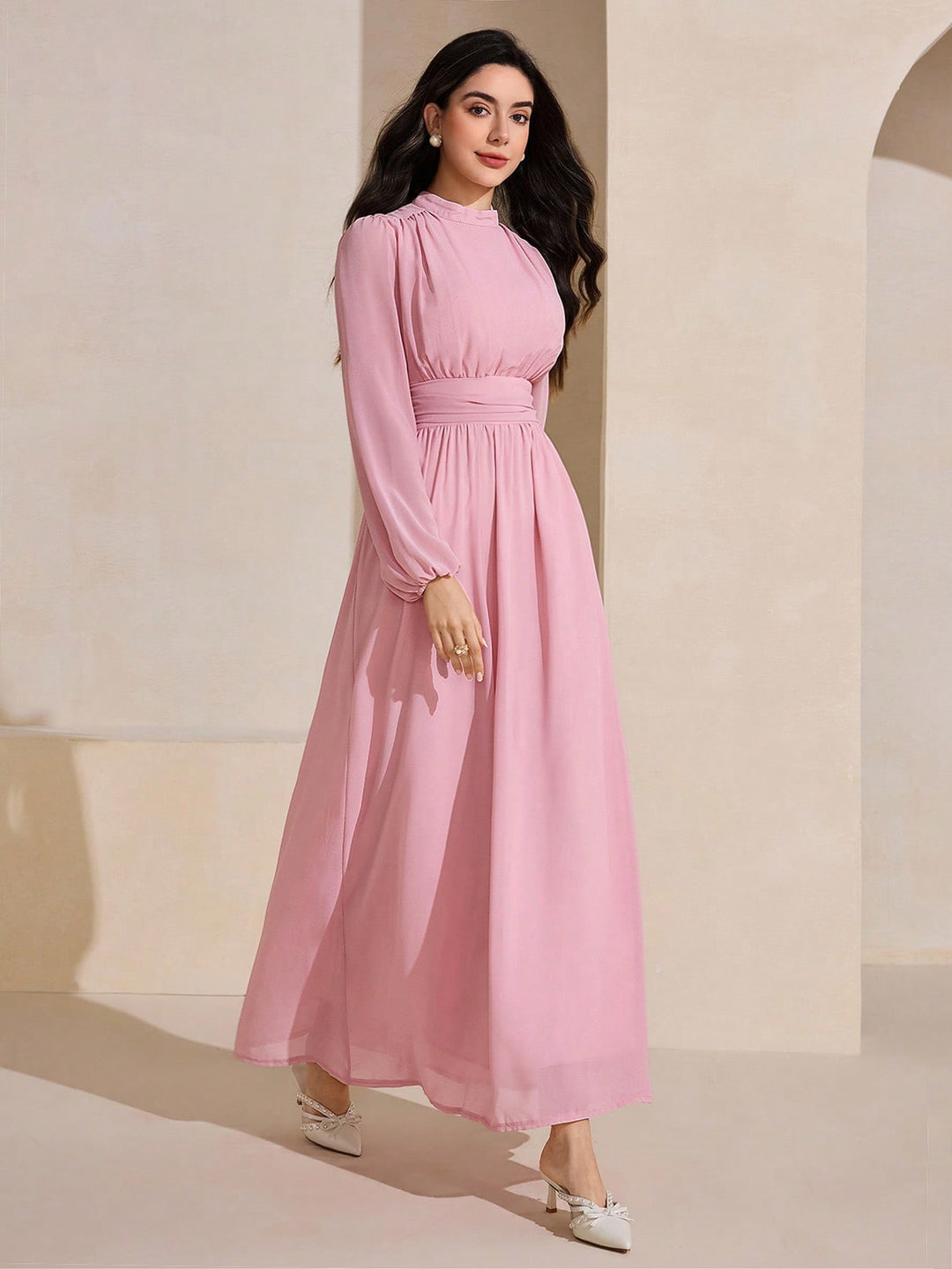 Rochie maxi SHEIN, roz