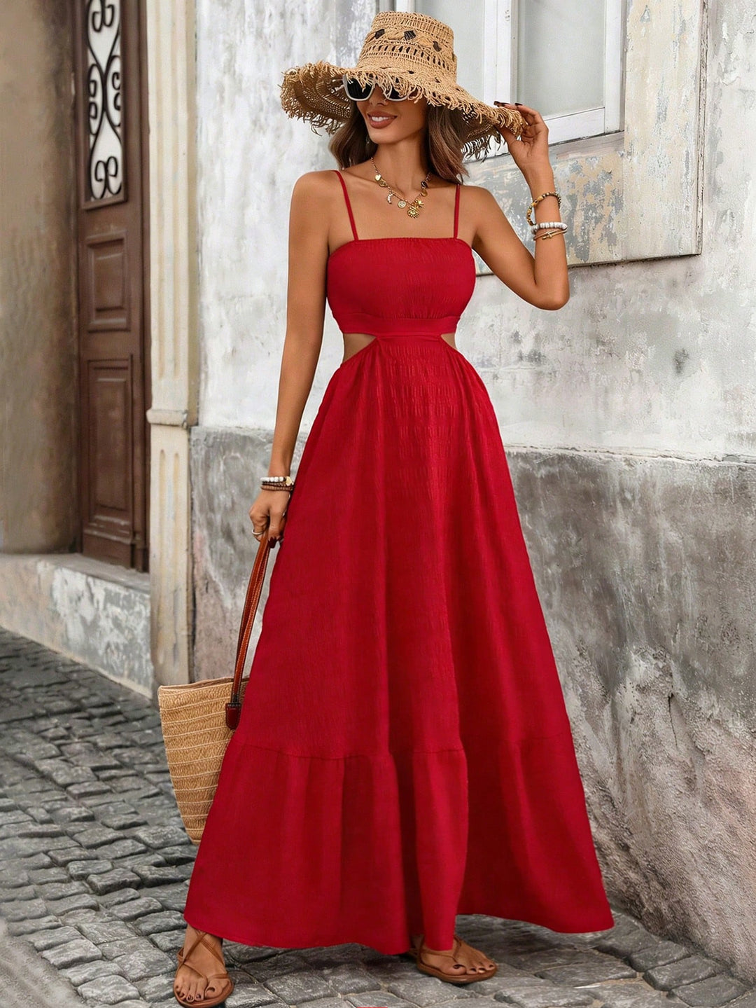 Rochie maxi SHEIN, roșu