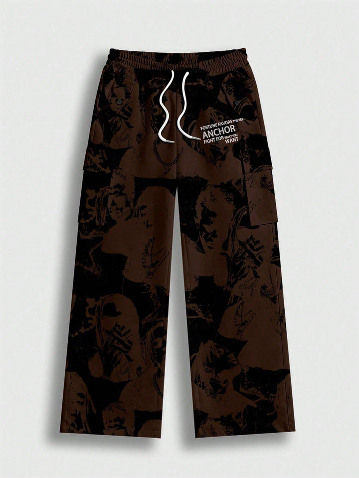 Pantalon SHEIN, maro