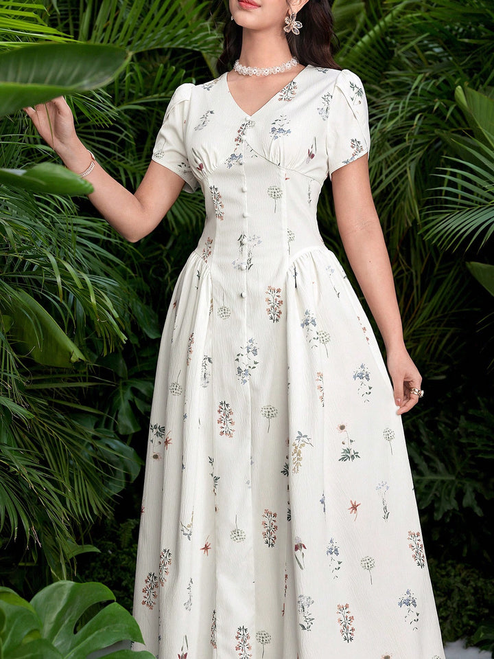 Rochie maxi SHEIN, bej