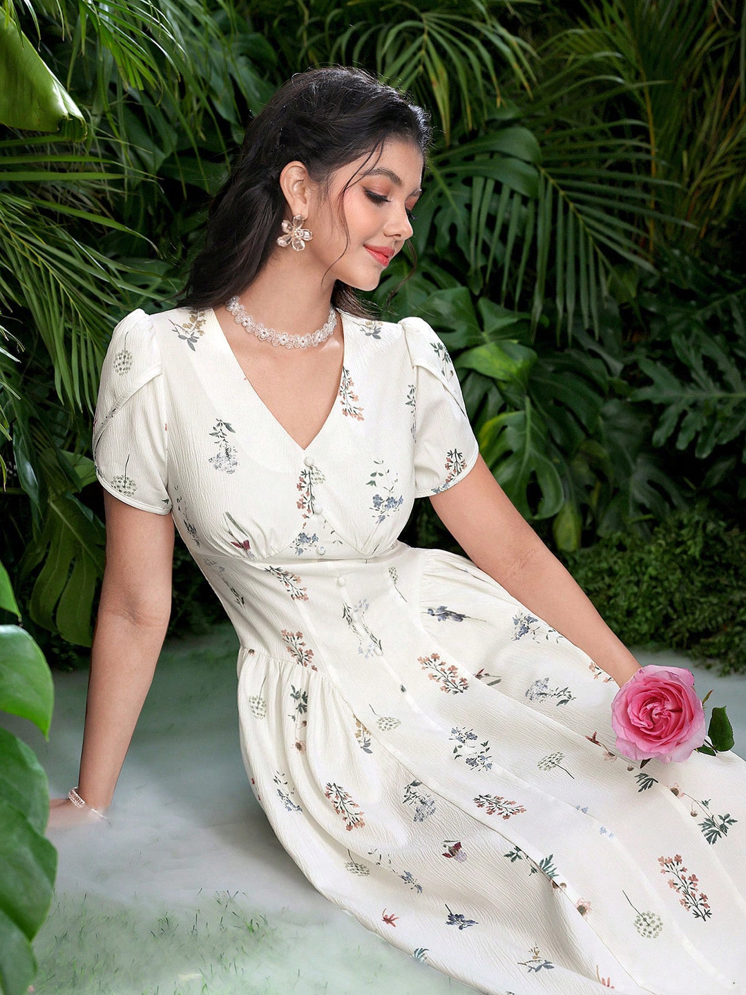 Rochie maxi SHEIN, bej