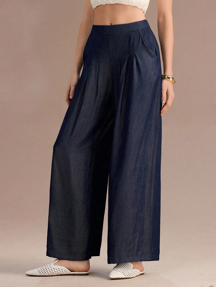Pantaloni SHEIN, albastru