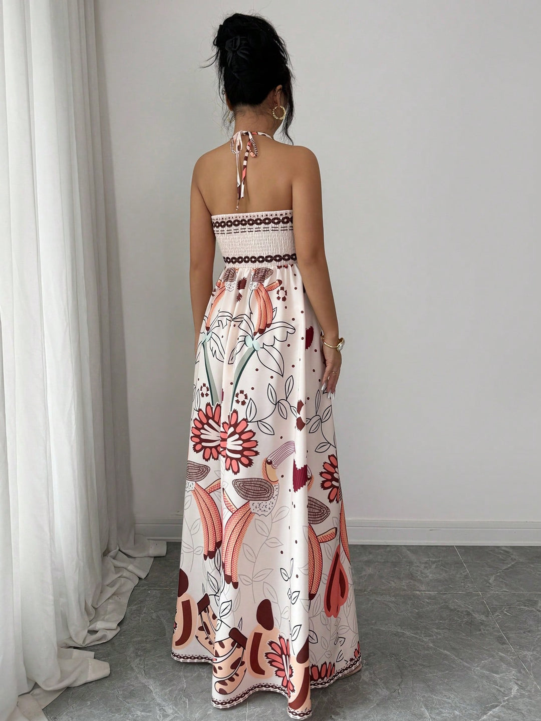 Rochie maxi SHEIN, portocaliu