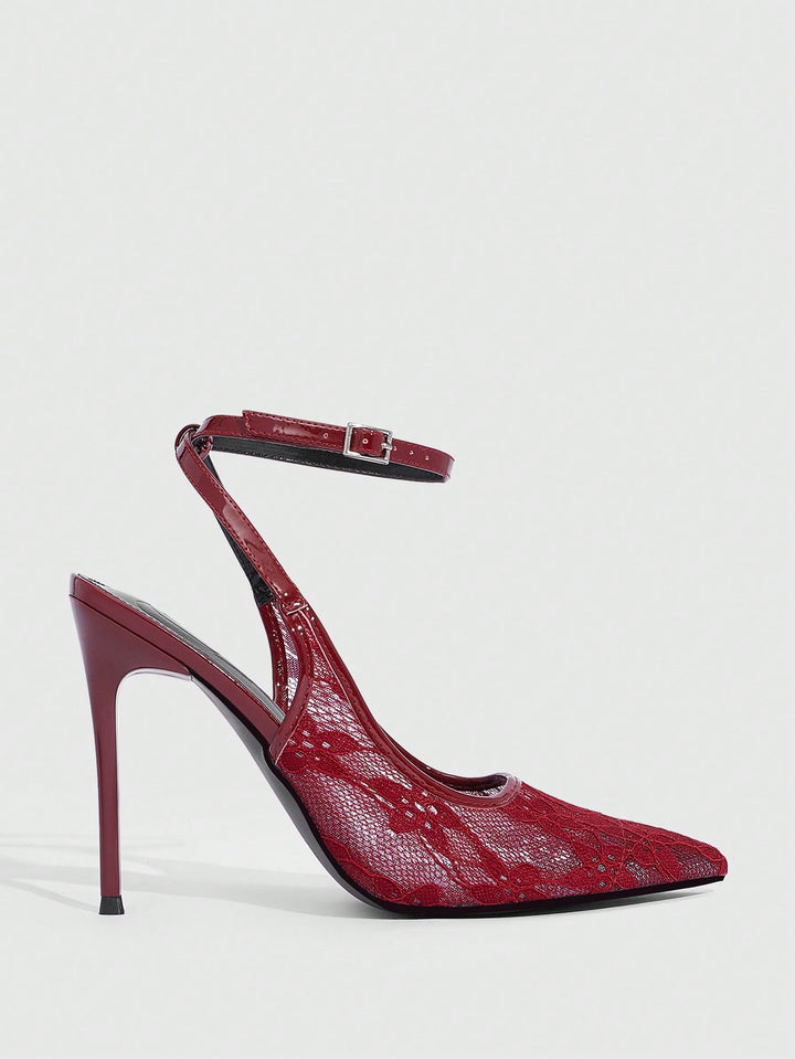 Pantofi cu toc SHEIN, maro
