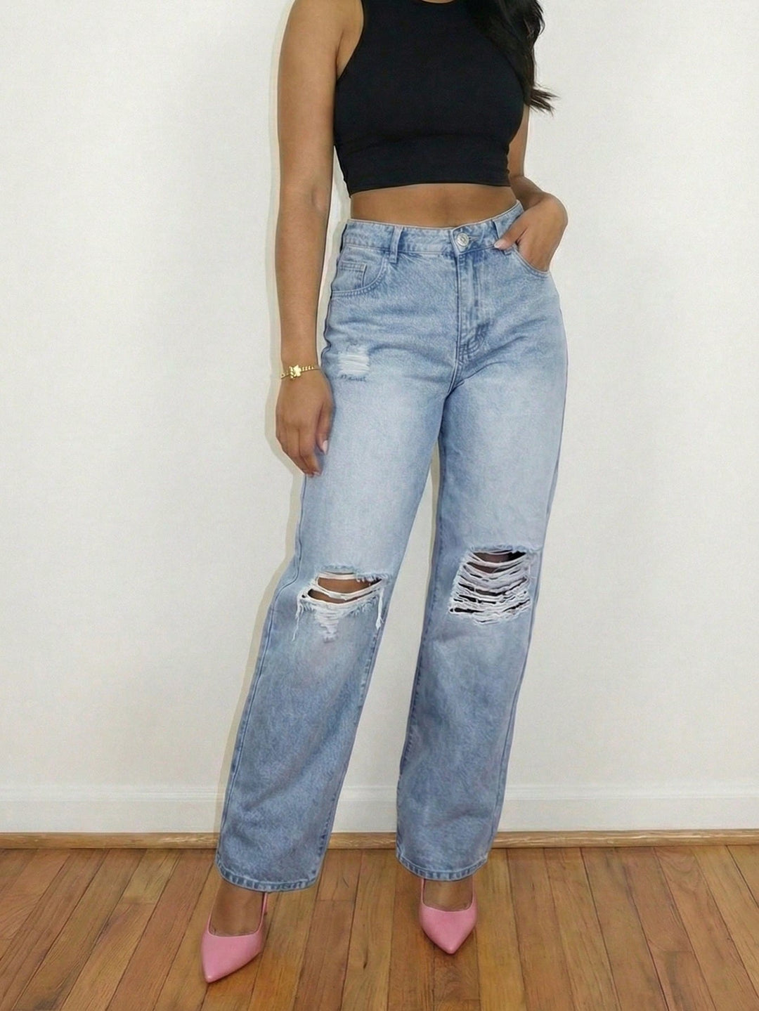 Jeans SHEIN, albastru