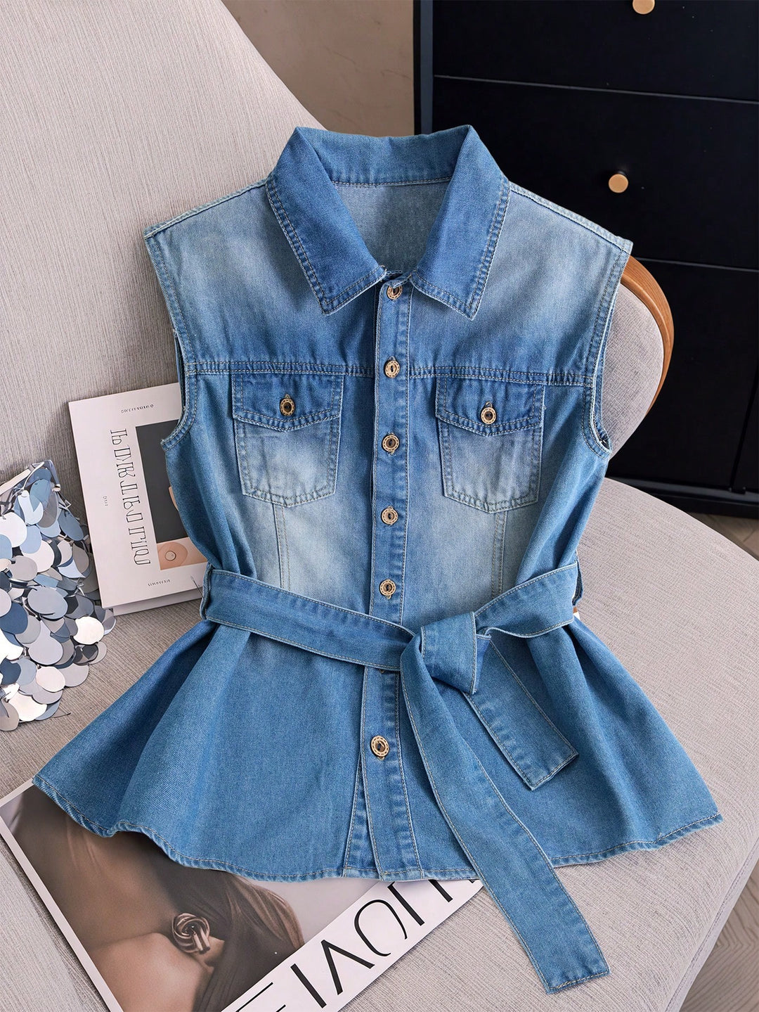 Top SHEIN, albastru