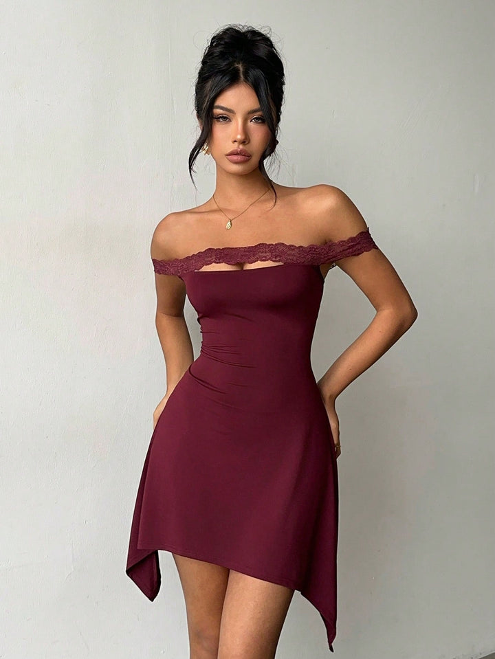 Rochie mini SHEIN, vișiniu