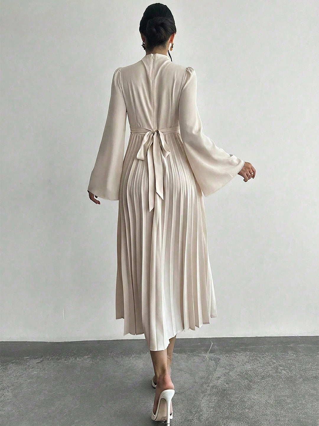 Rochie maxi SHEIN, crem