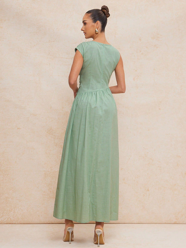 Rochie maxi SHEIN, verde