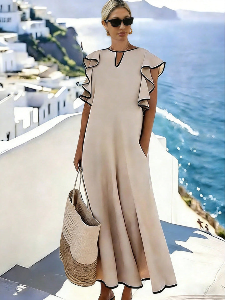 Rochie maxi SHEIN, bej