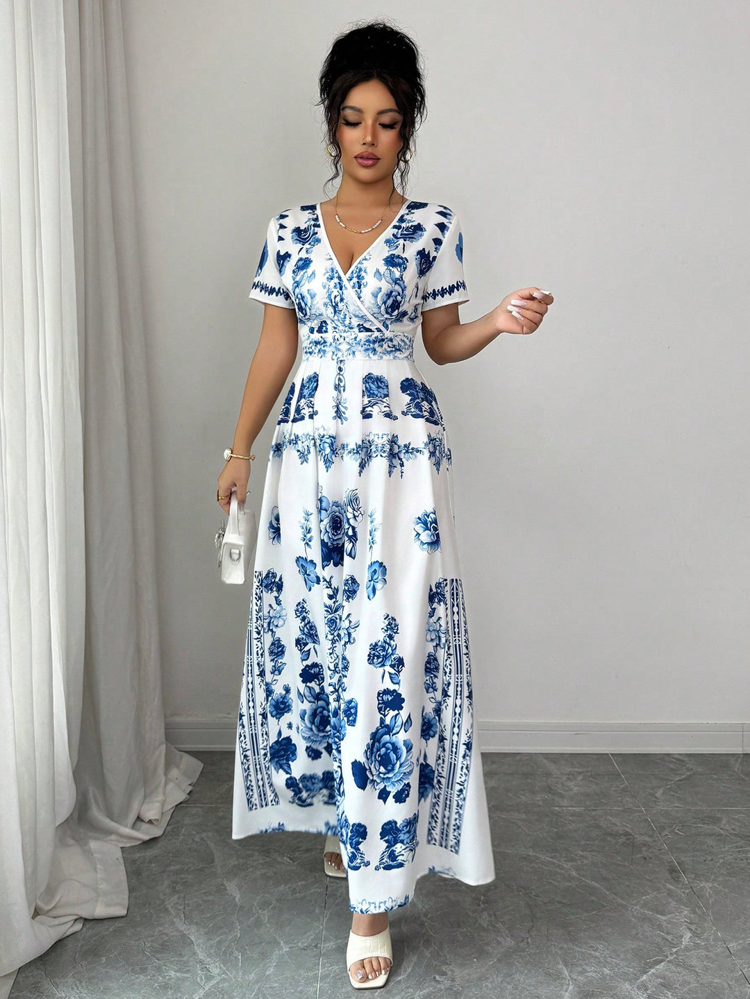 Rochie maxi SHEIN, albastru