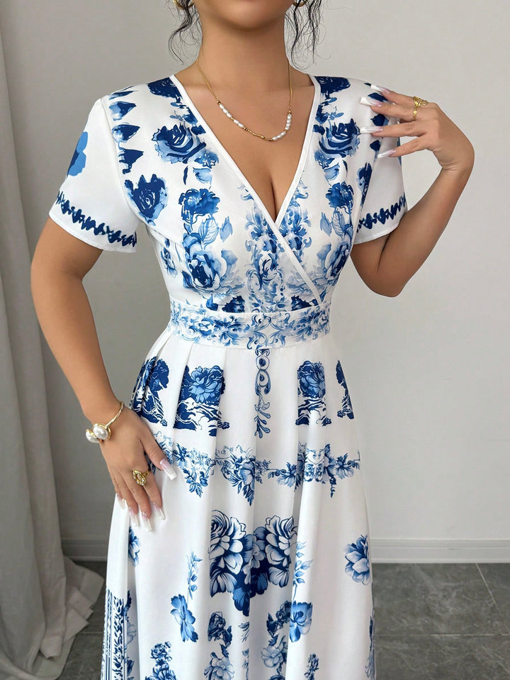 Rochie maxi SHEIN, albastru