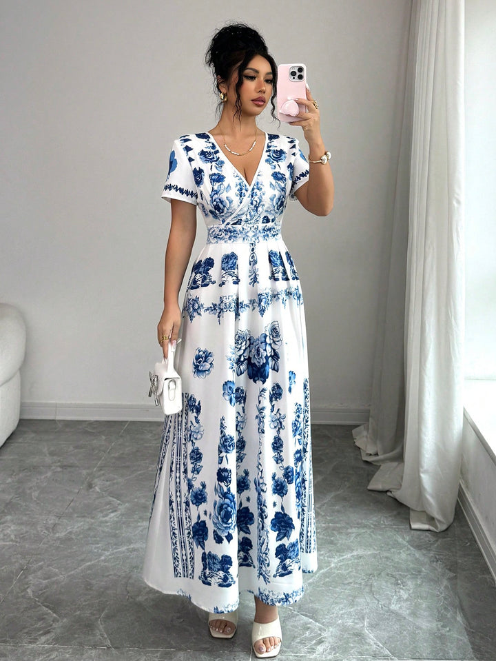 Rochie maxi SHEIN, albastru