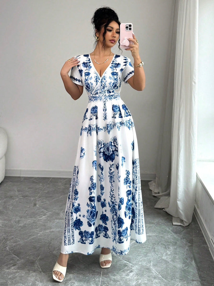 Rochie maxi SHEIN, albastru
