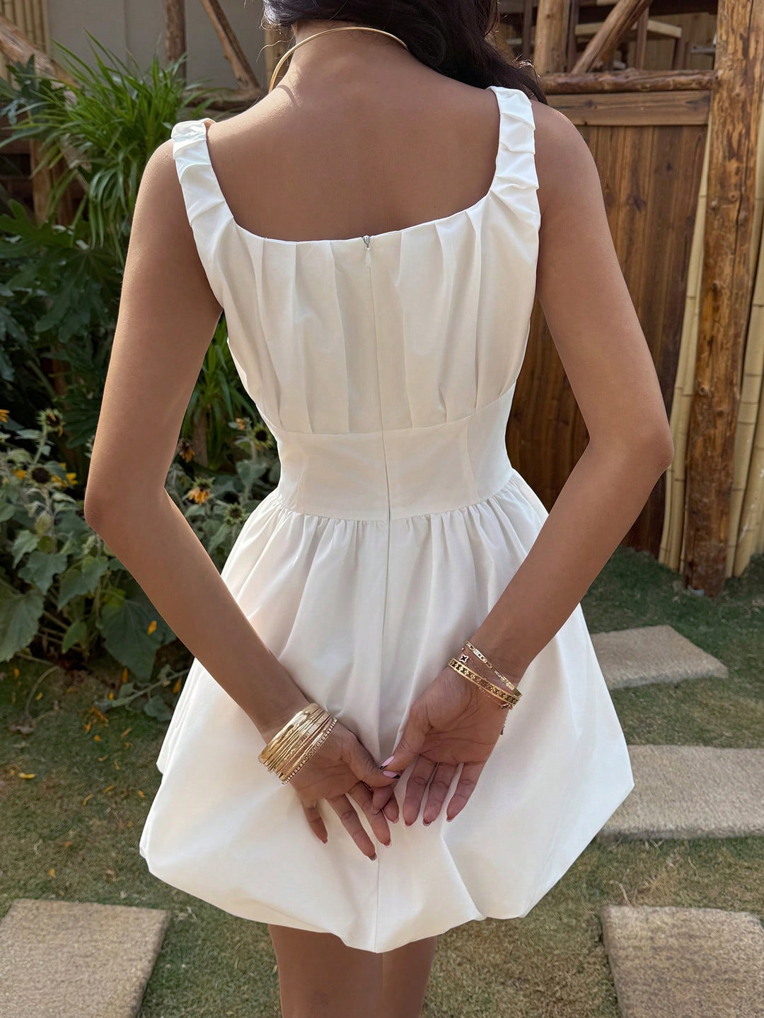 Rochie scurtă SHEIN, alb