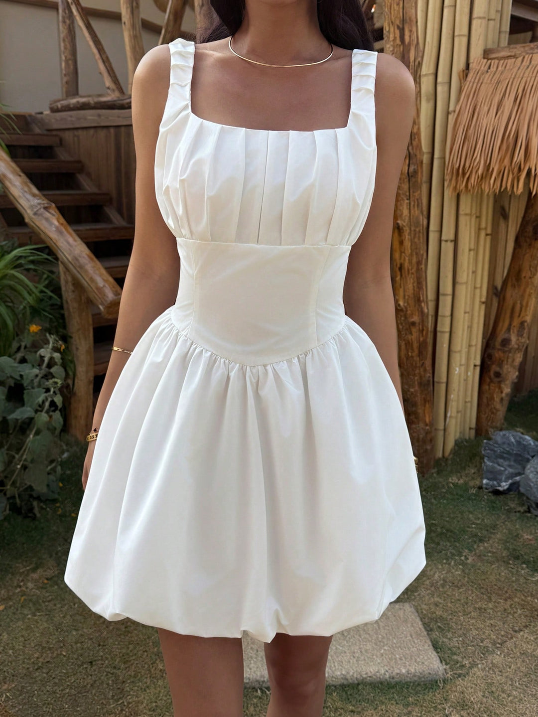 Rochie scurtă SHEIN, alb