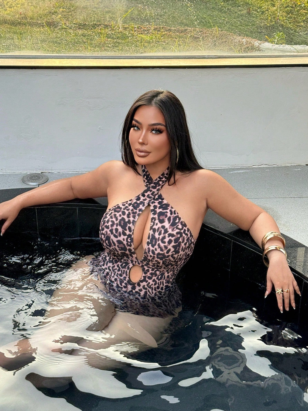 Costum de baie SHEIN, mix culori