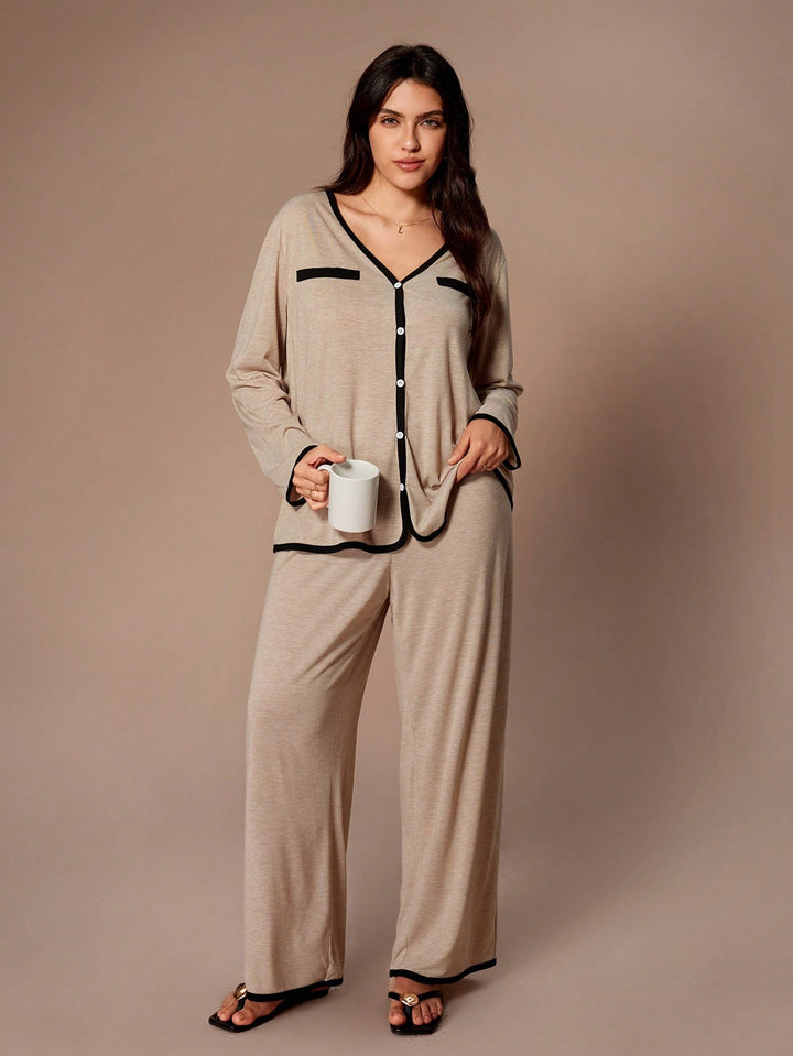 Compleu pijamale SHEIN, marp