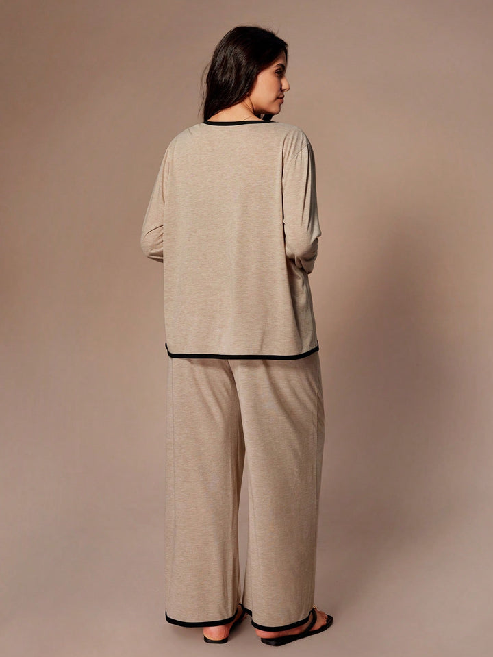 Compleu pijamale SHEIN, marp