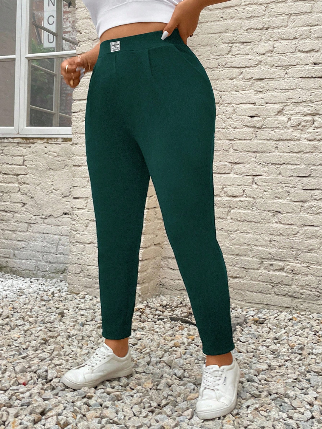 Pantaloni SHEIN, verde