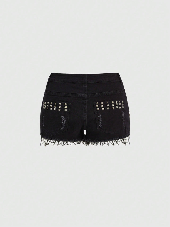 Pantaloni scurți SHEIN, negru