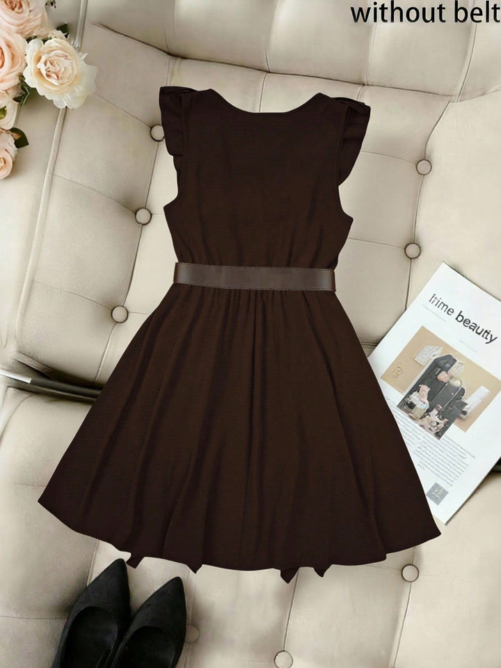 Rochie mini SHEIN, maro