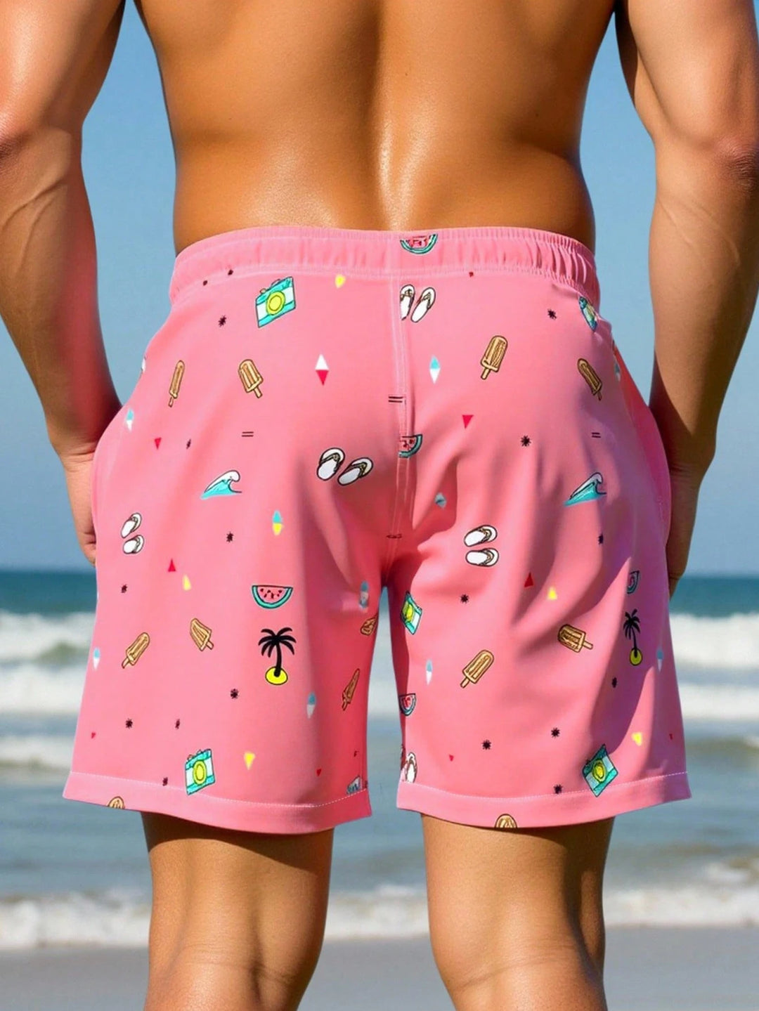 Pantaloni scurți SHEIN, roz