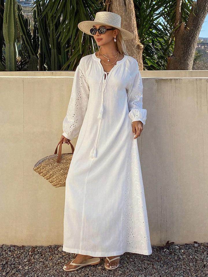 Rochie maxi SHEIN, alb