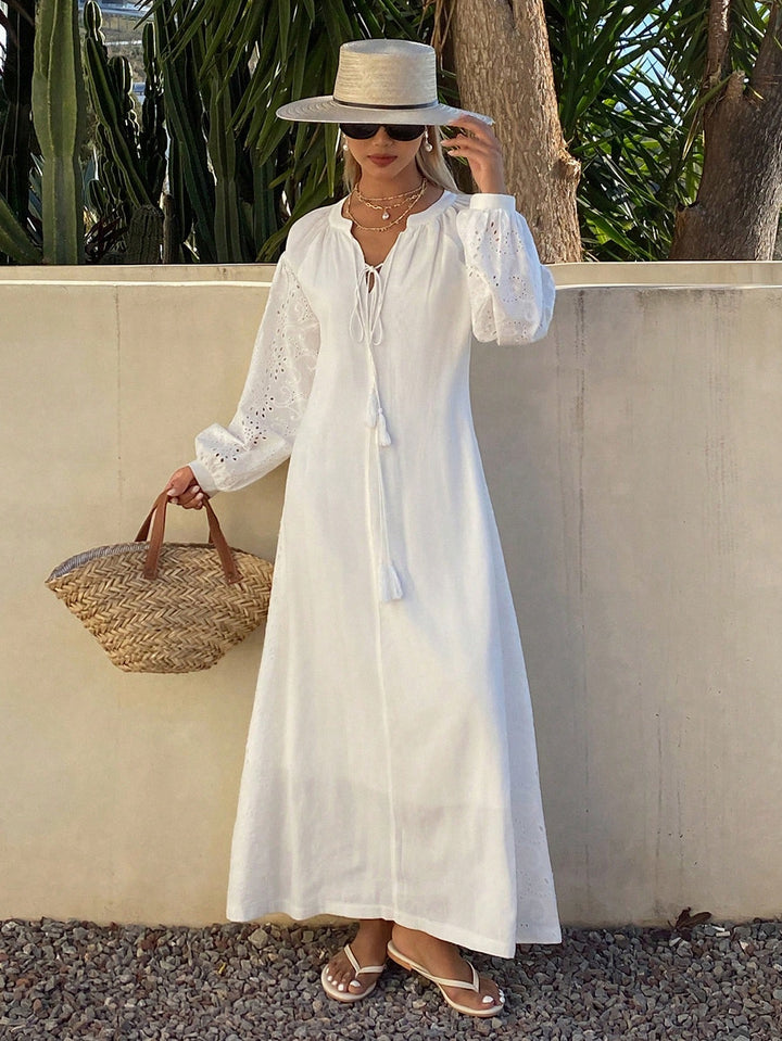 Rochie maxi SHEIN, alb