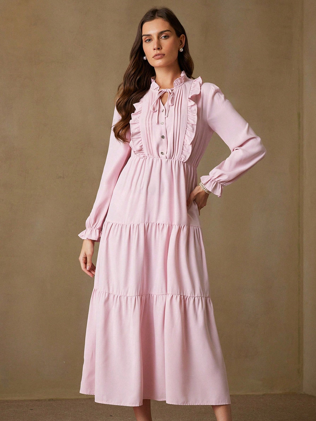Rochie maxi SHEIN, roz