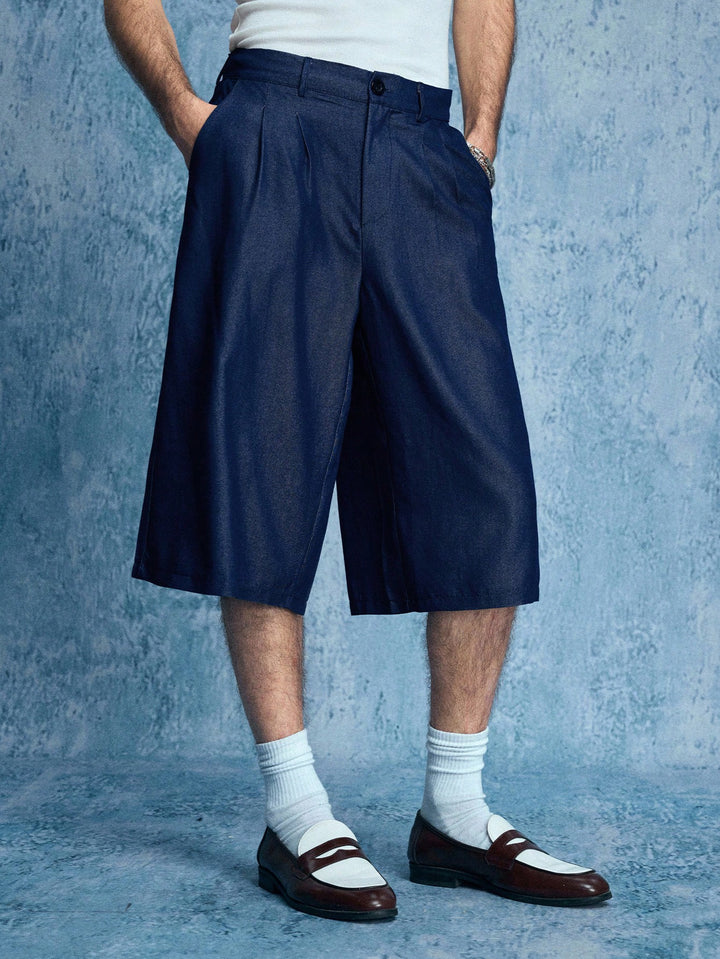 Pantaloni scurți SHEIN, albastru