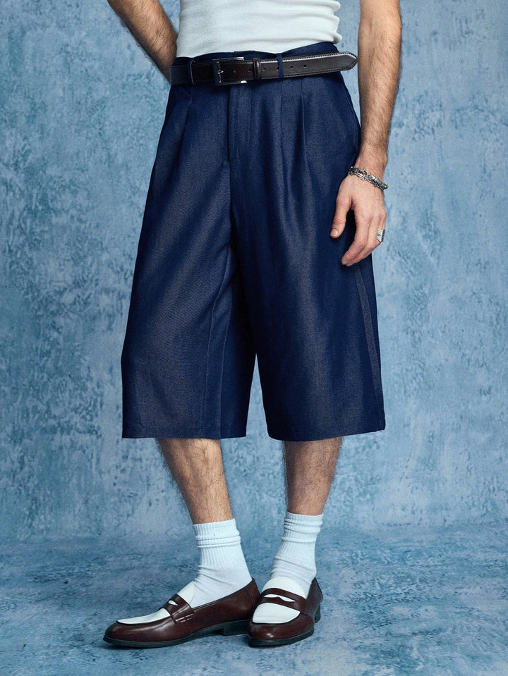 Pantaloni scurți SHEIN, albastru