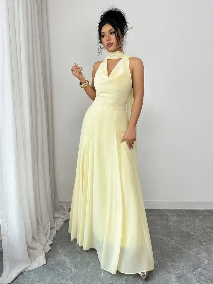 Rochie maxi SHEIN, galben