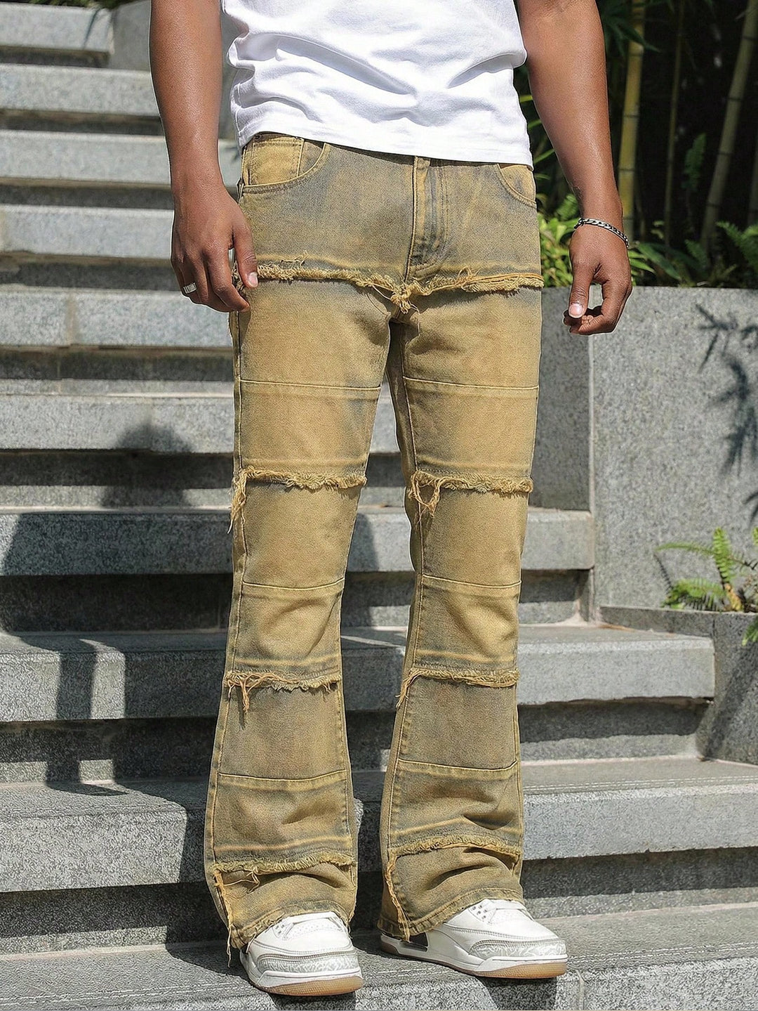Jeans SHEIN, portocaliu