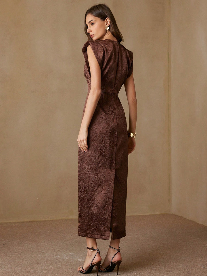 Rochie maxi SHEIN, maro