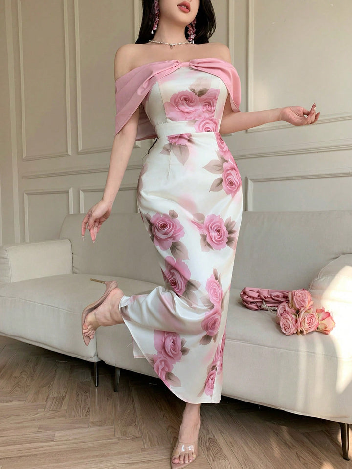 Rochie midi SHEIN, roz