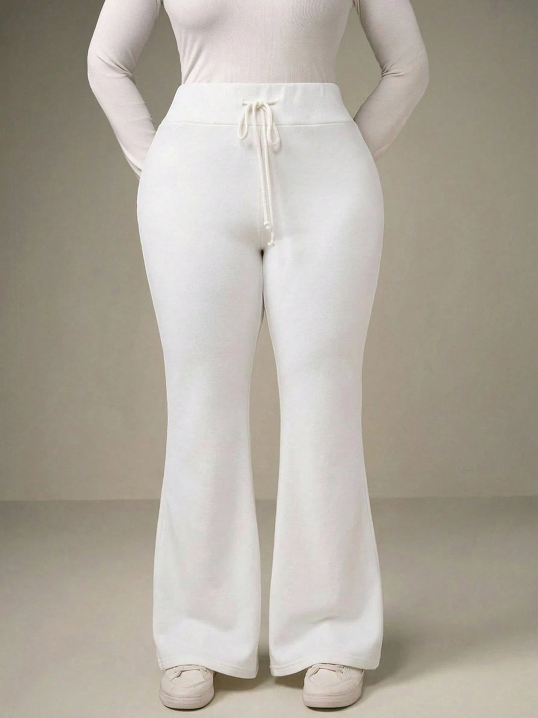 Pantaloni SHEIN, alb