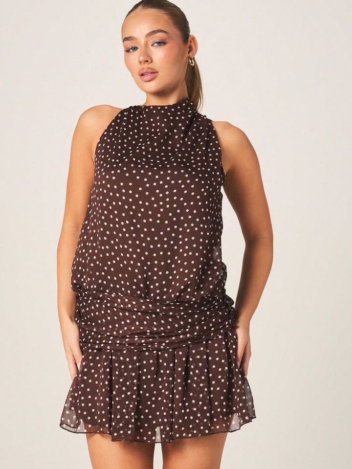 Rochie mini SHEIN, maro