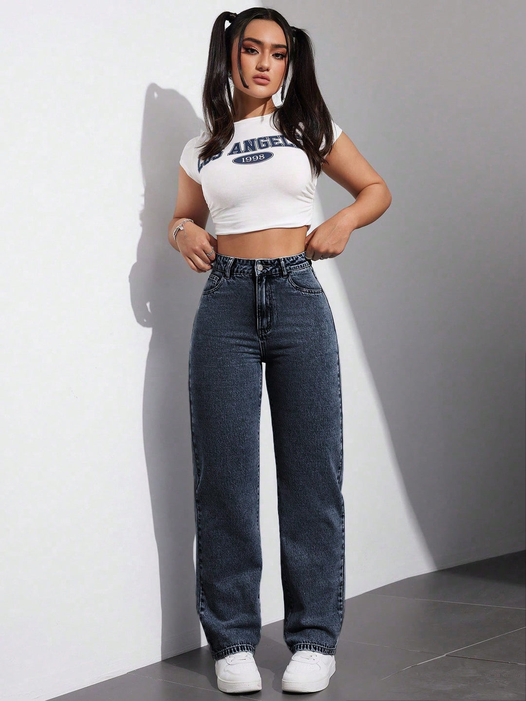 Jeans SHEIN, albastru