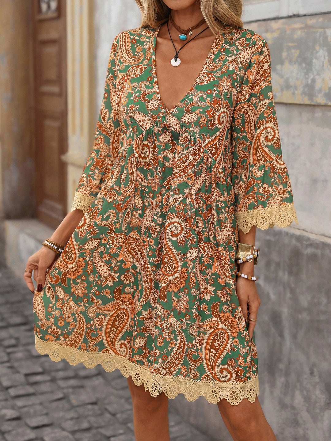 Rochie scurtă SHEIN, verde