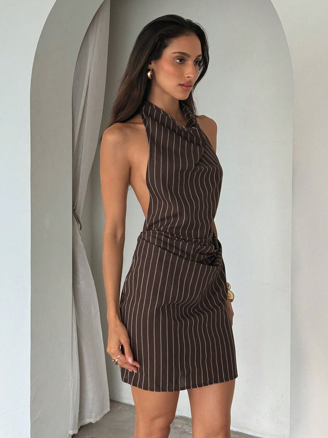 Rochie mini SHEIN, maro