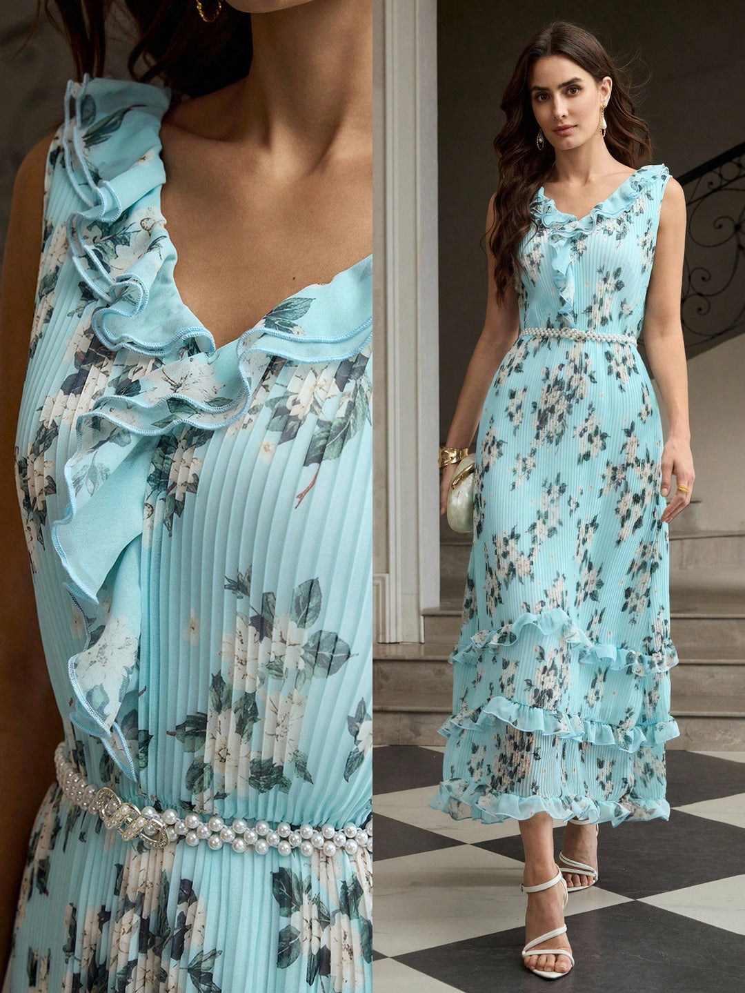 Rochie midi SHEIN, mix culori