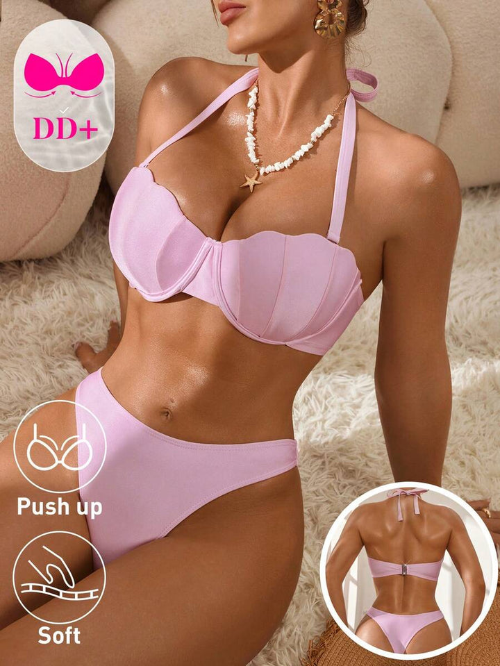 Costum de baie SHEIN, roz