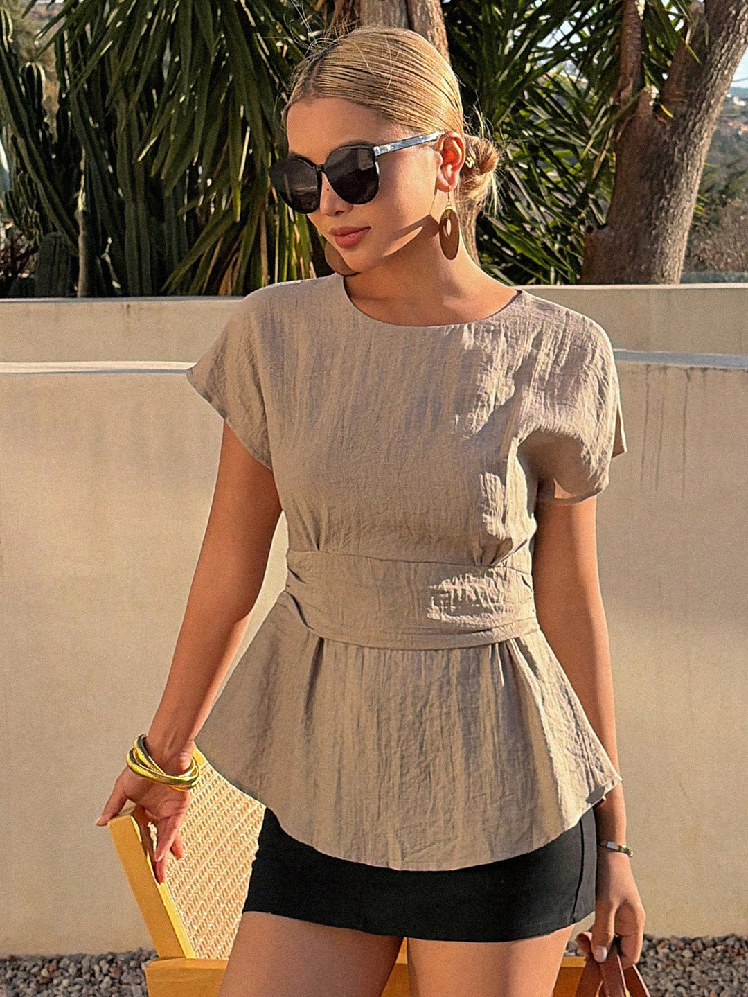 Bluza SHEIN, kaki
