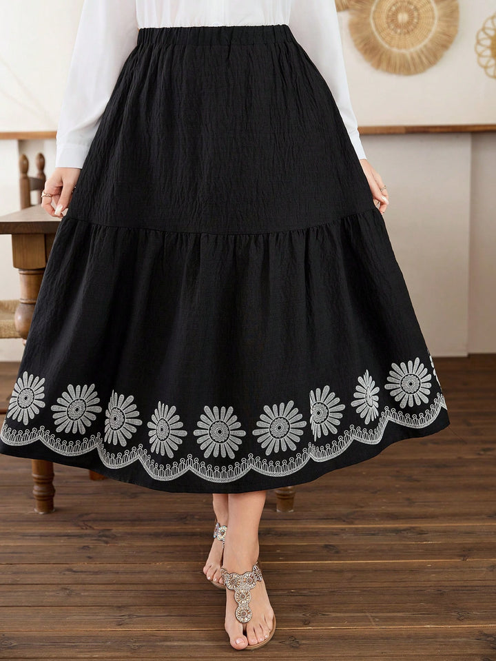 Fustă maxi SHEIN, negru