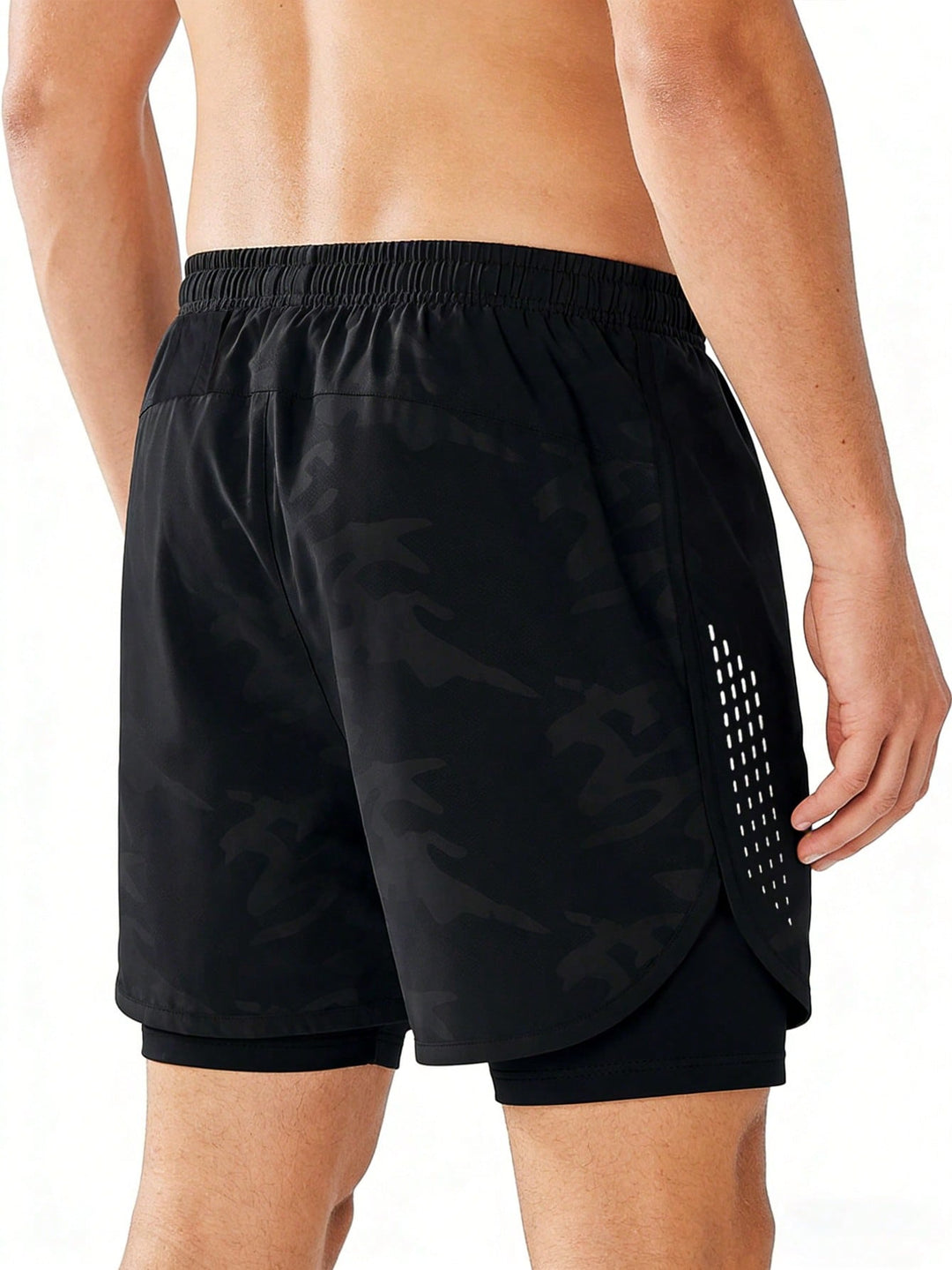 Pantaloni scurți SHEIN, negru