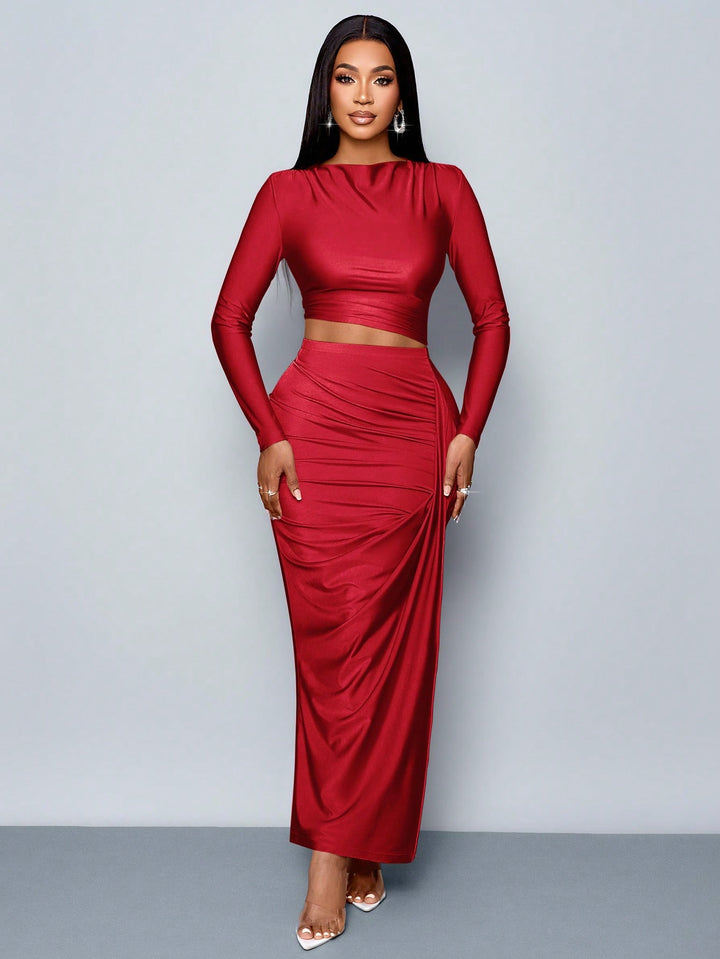 SHEIN együttes, meggypiros