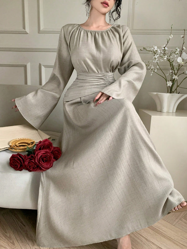 Rochie maxi SHEIN, bej