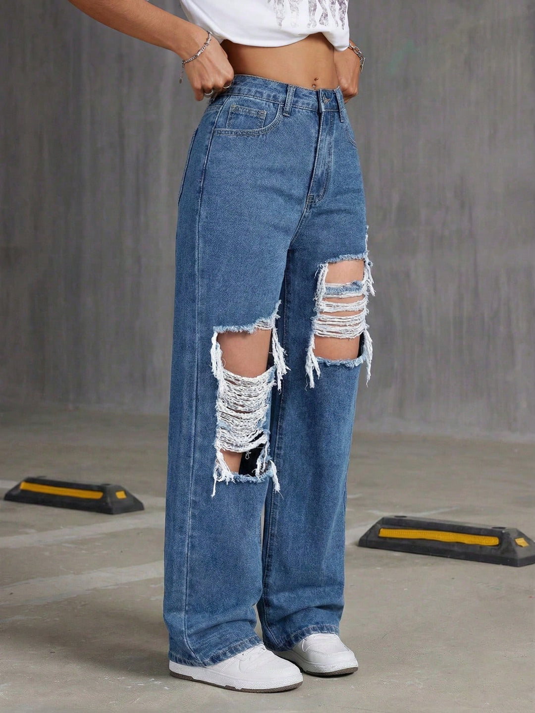 Jeans SHEIN, albastru