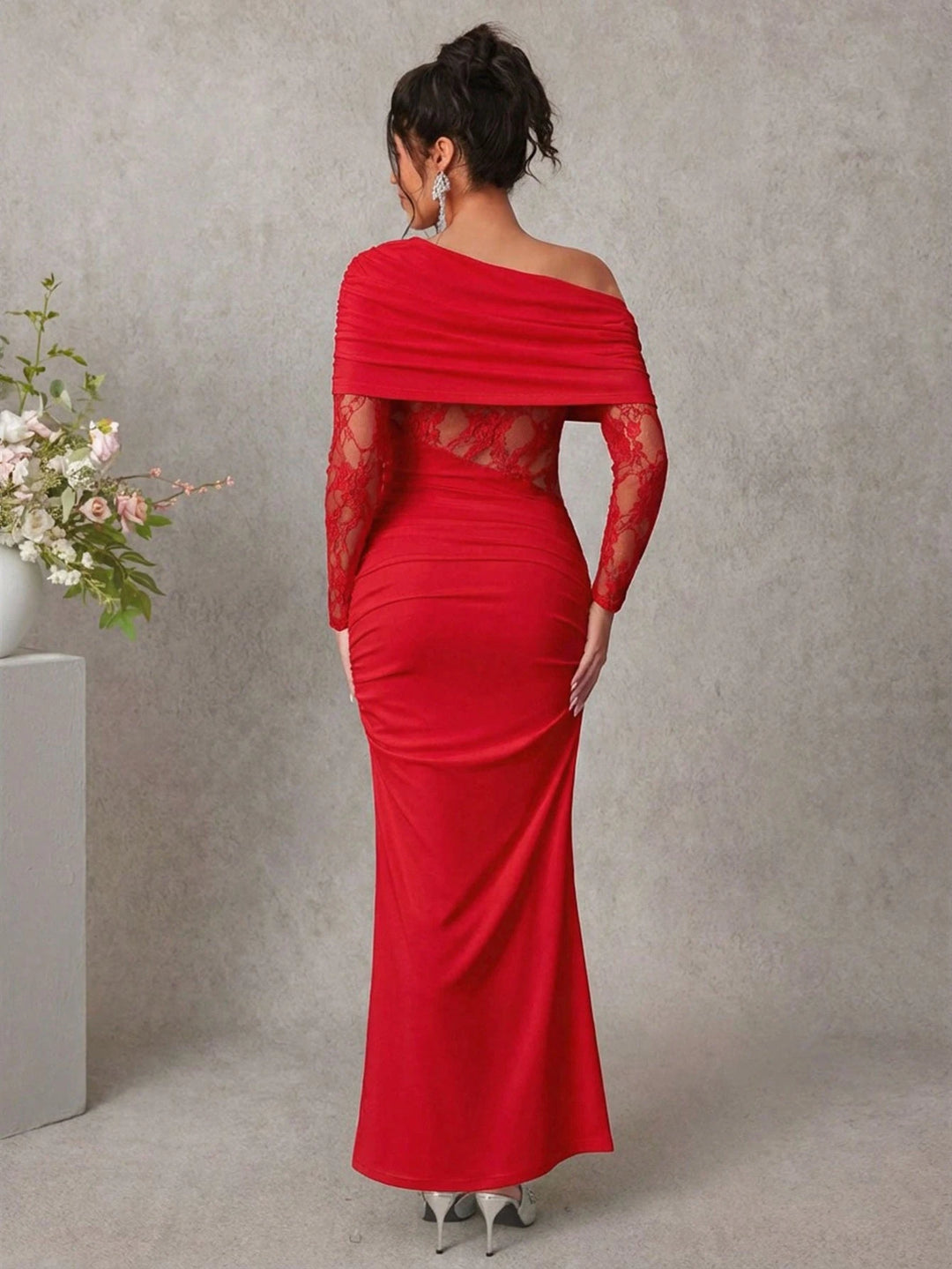 Rochie maxi SHEIN, roșu